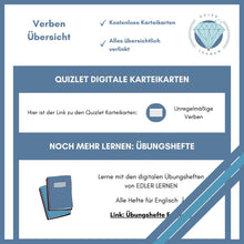 Lade das Bild in den Galerie-Viewer, Lernposter unregelmäßige Verben