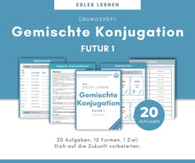Lade das Bild in den Galerie-Viewer, Übungsheft Gemischte Konjugation FUTUR 1