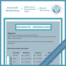 Lade das Bild in den Galerie-Viewer, Übungsheft Ipse, Ipsa, Ipsum