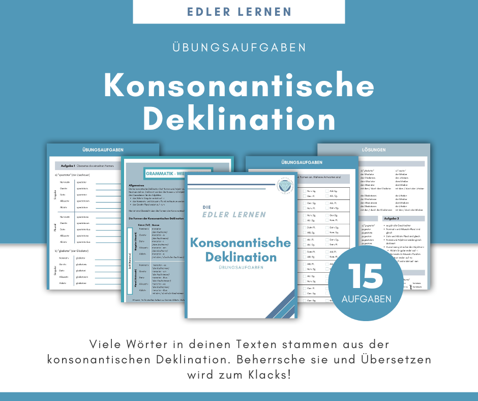 Übungsbundle Konsonantische Deklination | Latein Grammatik – EDLER
