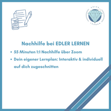 Lade das Bild in den Galerie-Viewer, 1:1 Nachhilfe (55min) im Monatsabo