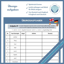 Lade das Bild in den Galerie-Viewer, Übungsheft Past Participle