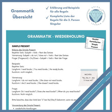 Lade das Bild in den Galerie-Viewer, Übungsheft Simple Present