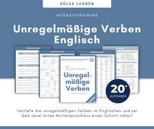 Lade das Bild in den Galerie-Viewer, Unregelmäßige Verben Übungsheft