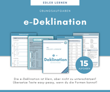 Lade das Bild in den Galerie-Viewer, Übungsheft e-Deklination
