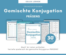 Lade das Bild in den Galerie-Viewer, Übungsheft Gemischte Konjugation PRÄSENS