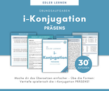 Lade das Bild in den Galerie-Viewer, Übungsheft i-Konjugation PRÄSENS