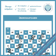 Lade das Bild in den Galerie-Viewer, Spielfeld für die Übungsaufgabe "Schlange-und-Leiter-Spiel". Bilde hierbei die Formen von audire oder bestimme die schon angegebene Form.