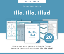 Lade das Bild in den Galerie-Viewer, Übungsheft Ille, Illa, Illud