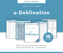 Lade das Bild in den Galerie-Viewer, Übungsheft u-Deklination