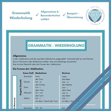 Lade das Bild in den Galerie-Viewer, Übungsheft i-Deklination