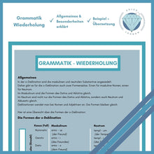 Lade das Bild in den Galerie-Viewer, Übungsheft o-Deklination