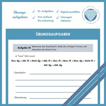 Lade das Bild in den Galerie-Viewer, Übungsheft u-Deklination