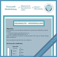Lade das Bild in den Galerie-Viewer, Übungsheft e-Deklination