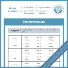 Lade das Bild in den Galerie-Viewer, Übungsheft i-Deklination