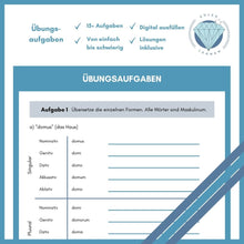 Lade das Bild in den Galerie-Viewer, Übungsheft o-Deklination