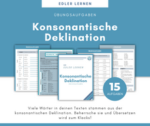 Lade das Bild in den Galerie-Viewer, Übungsheft 3. Deklination (Konsonantische Deklination)
