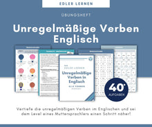 Lade das Bild in den Galerie-Viewer, Unregelmäßige Verben Übungsheft
